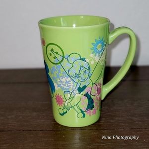 Disney Store Genuine Original Authentic Tinker Bell Tall Latte Coffee Mug Fairy
